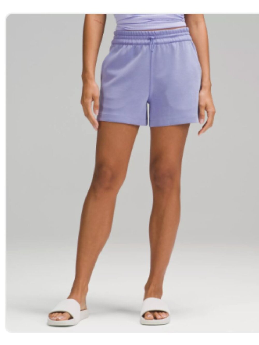 Lululemon Softstreme High Rise Short 4" Dark Lavender Size 10